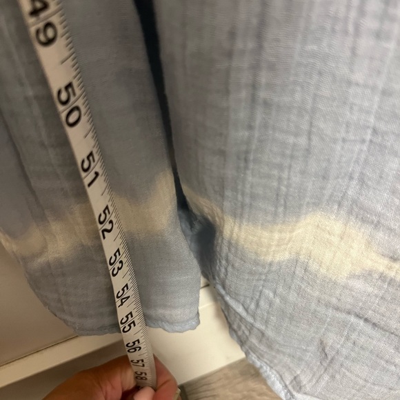 148. Zara orange blue tie dye maxi 100% cotton sz US M fits large - Picture 7 of 9